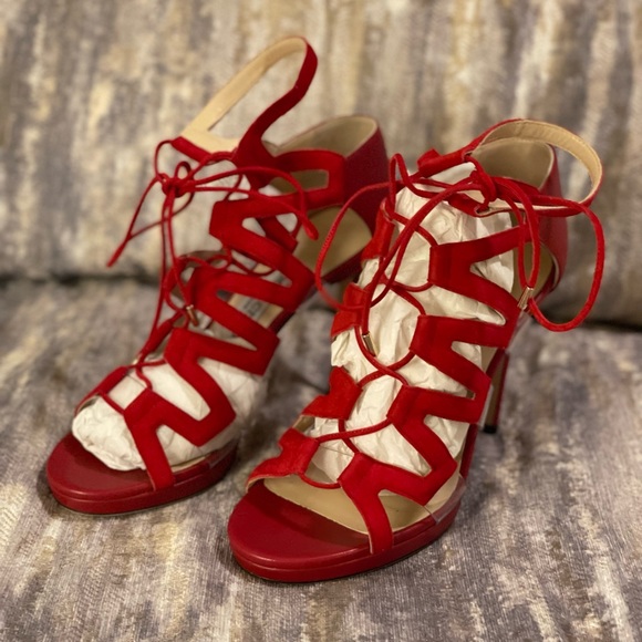 Jimmy Choo Strappy Heels - Picture 3 of 9